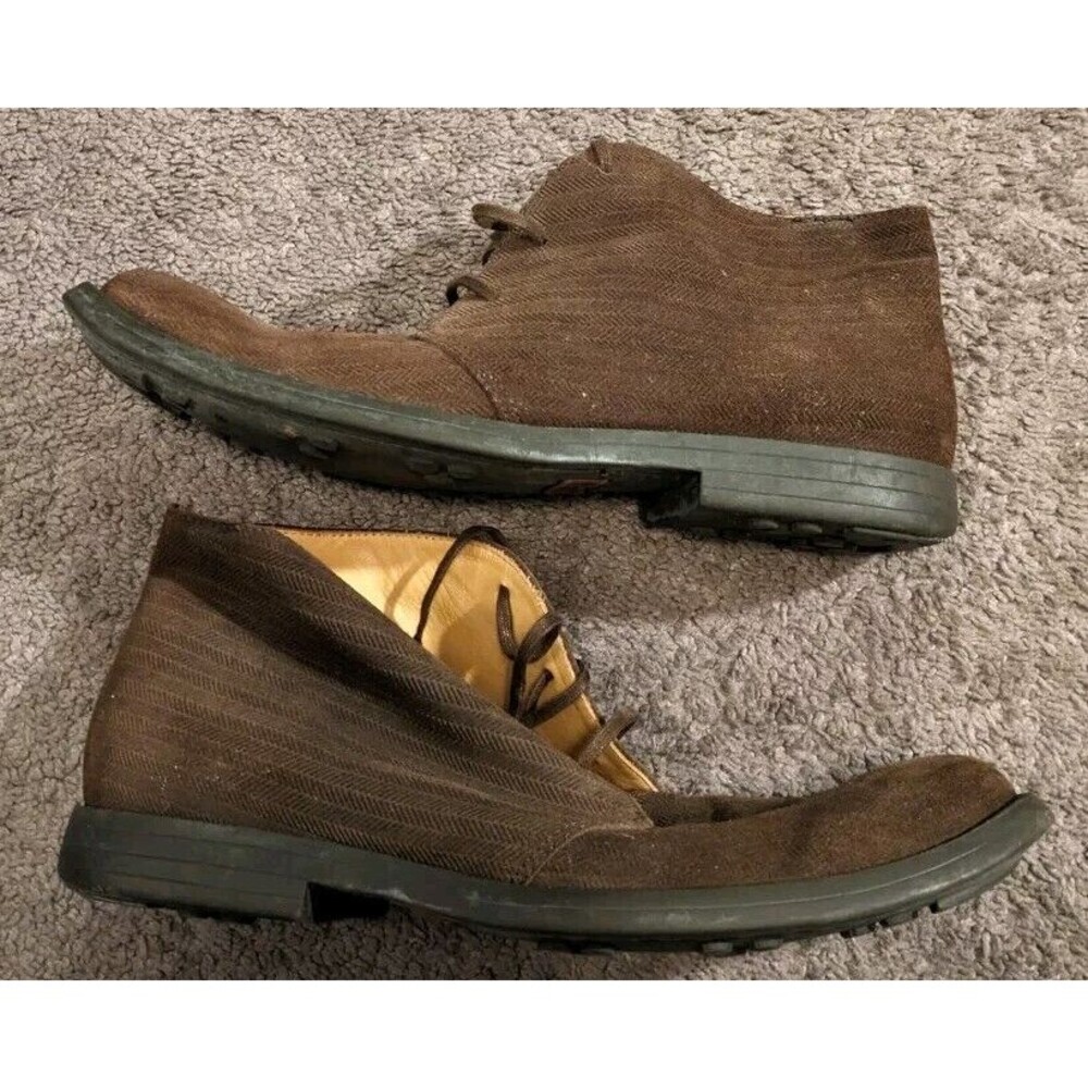 Camper Waxed Suede Brown Chukka Ankle Boots Brown… - image 4